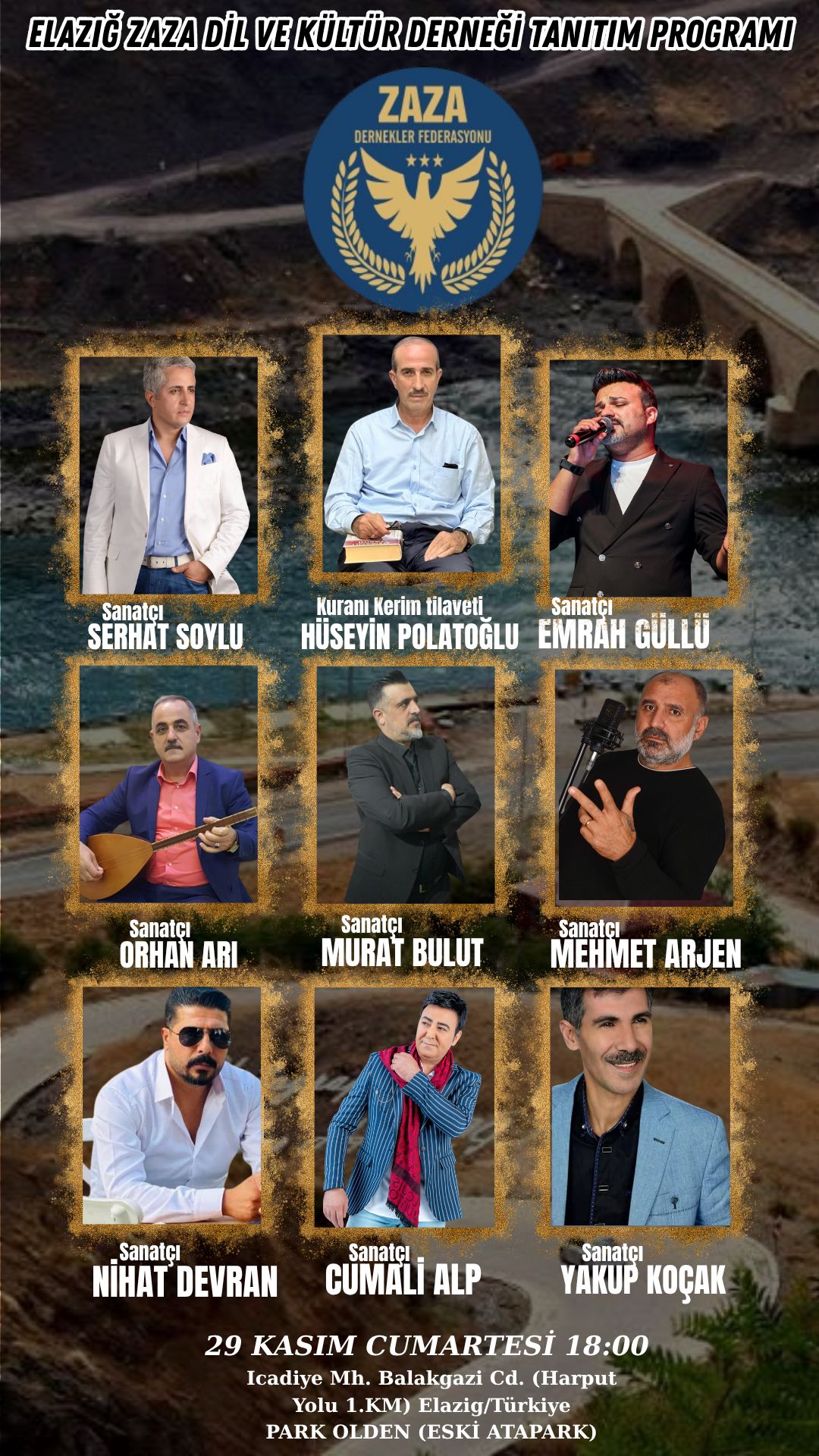 Zaza Federasyonu Elazığ’da Kültür ve Dayanışma Buluşması Düzenliyor: Halk Davet Edildi