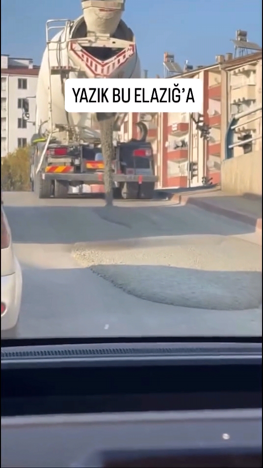 Elazığ’da Beton Mikserine Büyük Ceza
