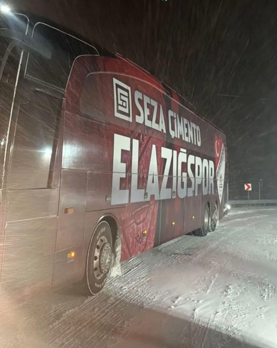 SON DAKİKA! Elazığspor’a Kar Engeli!!