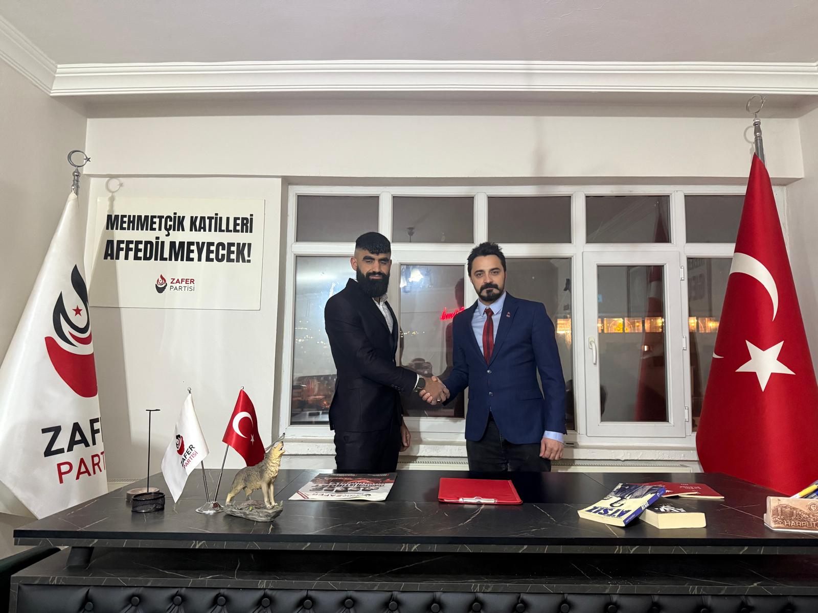 ZAFER PARTİSİ SİVRİCE İLÇE BAŞKANLIĞINA UĞUR TOKLUK ATANDI