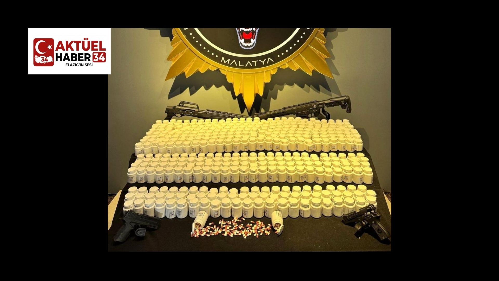 Malatya’da uyuşturucu ve silah operasyonu: 3 tutuklama