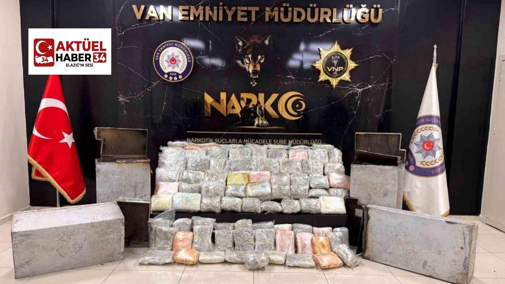 Van’da 68 kilo 500 gram uyuşturucu ele geçirildi