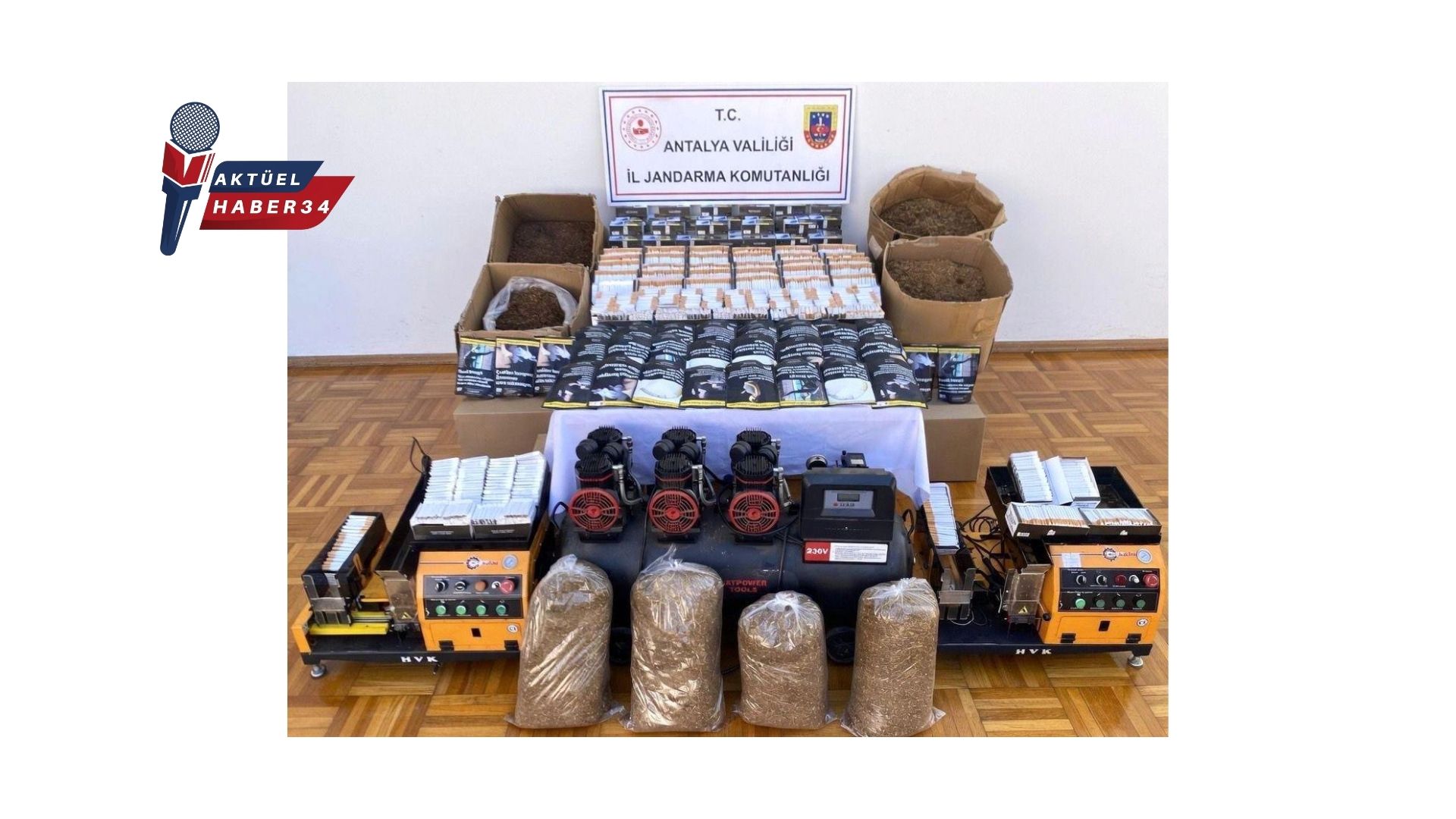 Kumluca’da 150 kilo kıyılmış tütün ele geçirildi