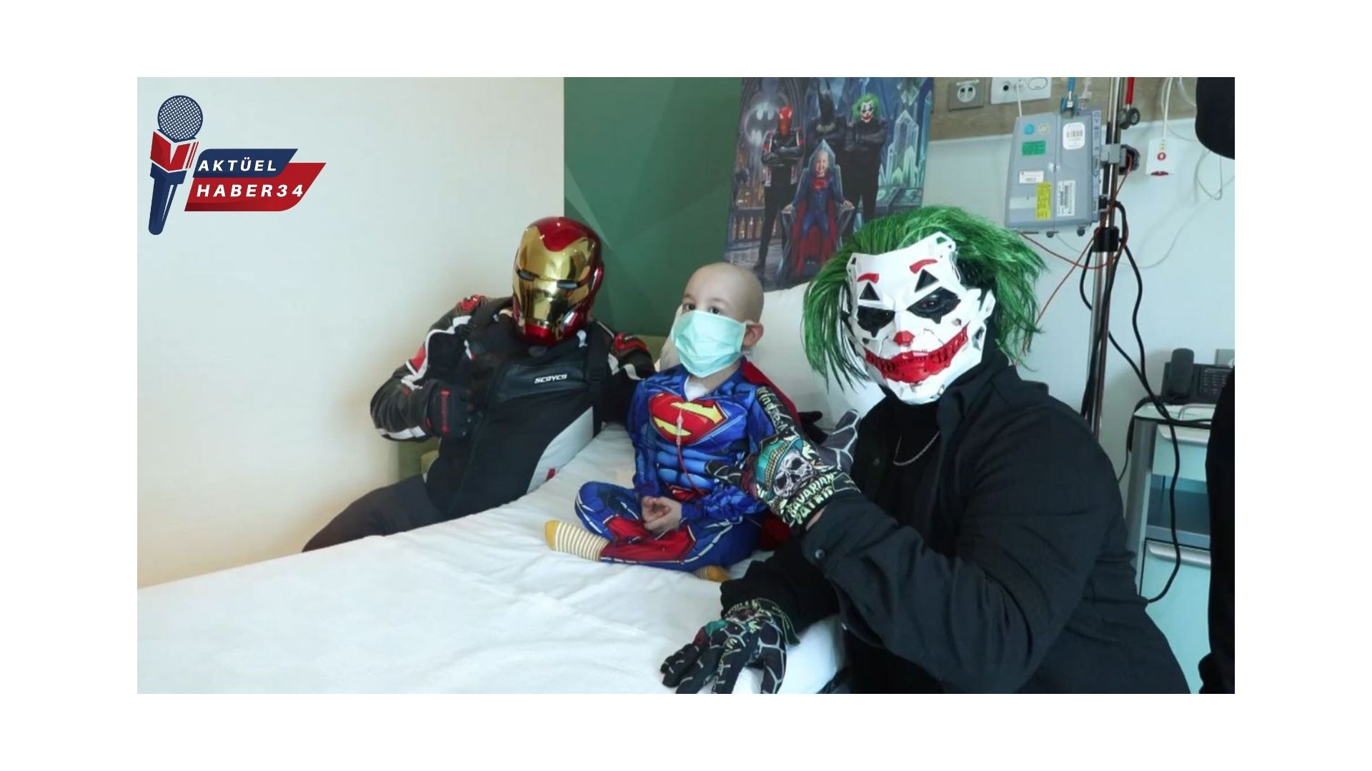 Lösemi hastası Zeyd’in süper kahraman hayali gerçek oldu