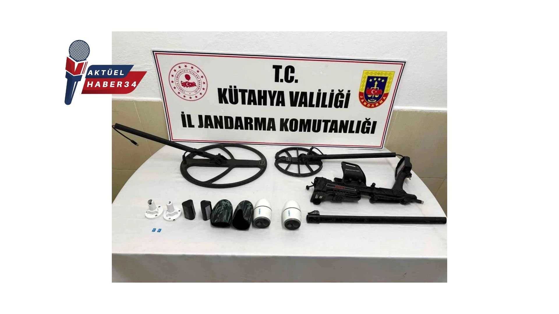 Kütahya’da kaçak kazı operasyonu, 2 şüpheli hakkında soruşturma