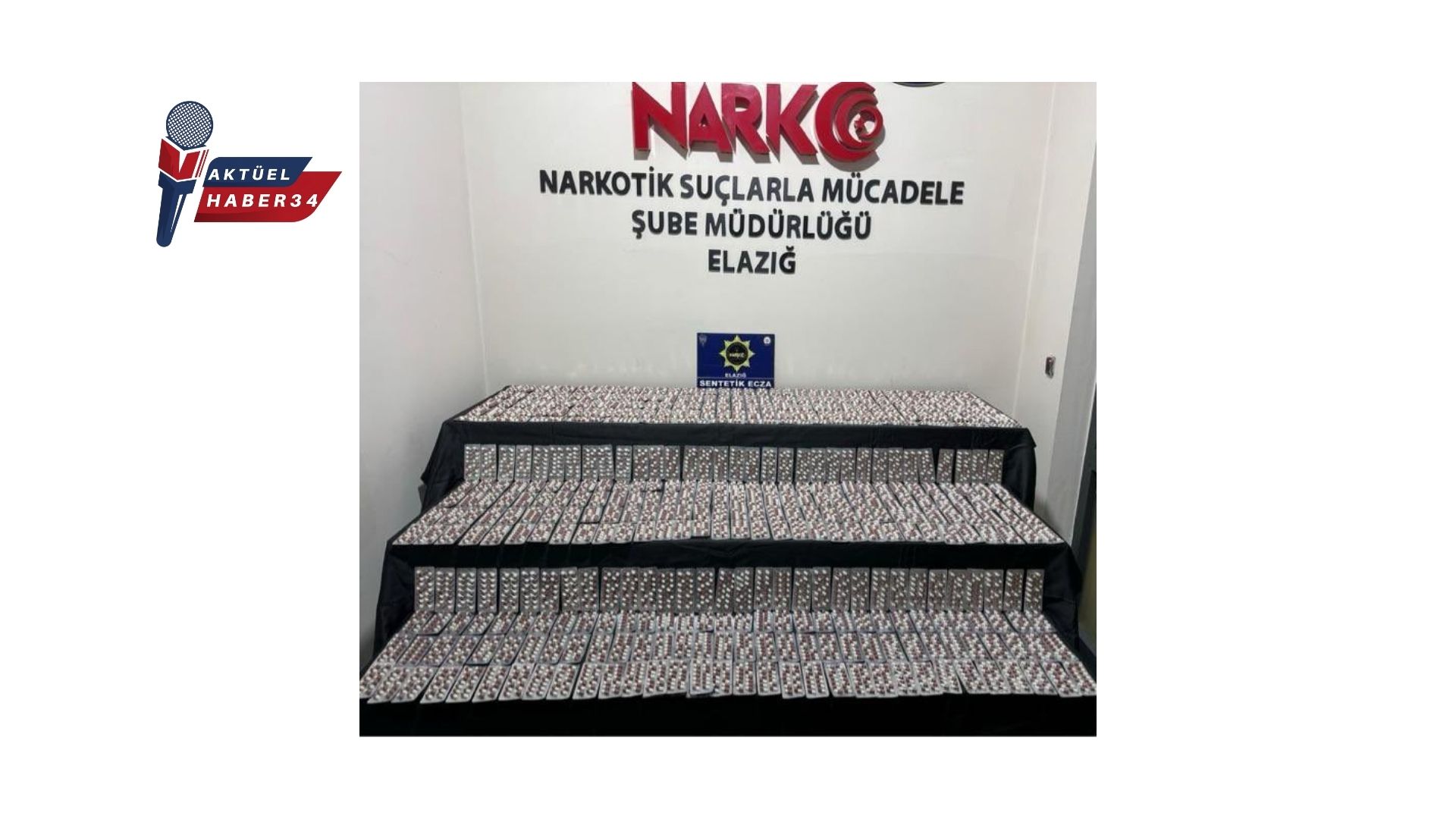 Elazığ’da 6 Bin 395 Adet Sentetik Ecza Malzemesi Ele Geçirildi!