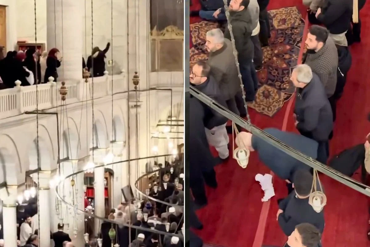 Kadir Gecesi Fatih Camii’nde dikkat çeken anlar! Kadınlar başörtülerini bıraktı