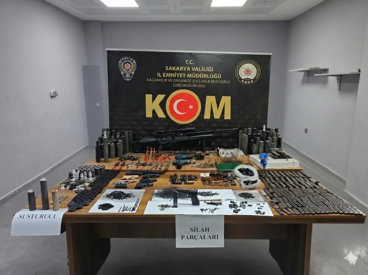 Sakarya’da ‘uyuşturucu ve silah ticareti’ne 2 tutuklama