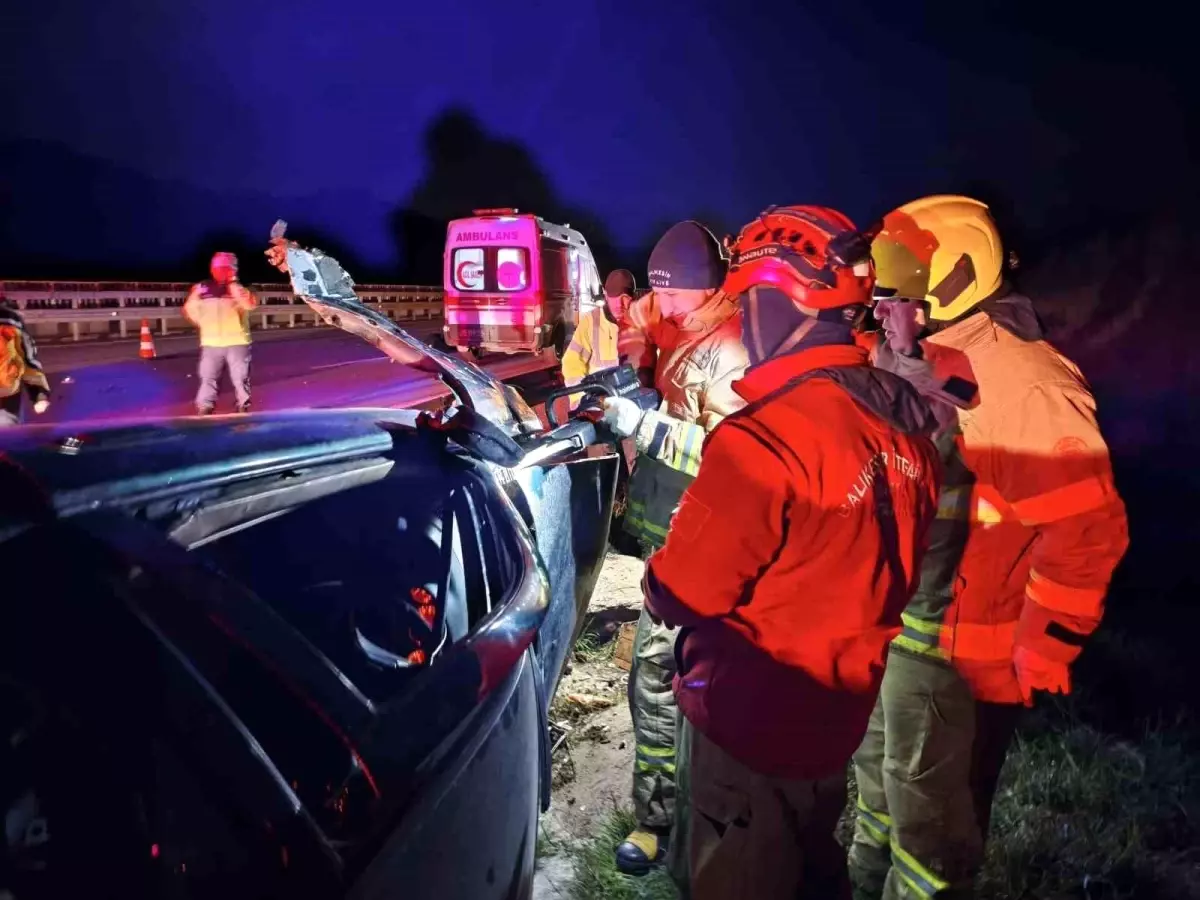 Susurluk’ta otoyolda feci kaza: 1 kişi hayatını kaybetti