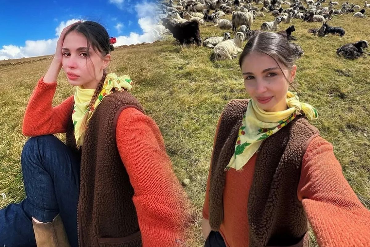 Zeynep Atılgan’ın derin yırtmaçlı pozundaki ayrıntı olay oldu